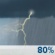 This Afternoon: Scattered showers and thunderstorms before 1pm, then a chance of showers and thunderstorms between 1pm and 2pm, then a chance of showers and thunderstorms between 2pm and 4pm, then showers and thunderstorms. Mostly cloudy, with a high near 88. East wind around 6 mph. Chance of precipitation is 80%. New rainfall amounts between a quarter and half of an inch possible. This Afternoon: Scattered Showers And Thunderstorms